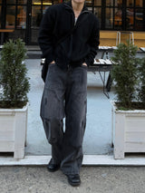 Double carpenter denim pants