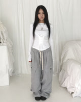 Pure rivet cargo pants
