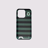 planter stripes card pocket phone case pink