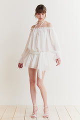 ANGEL HOOK DRESS white