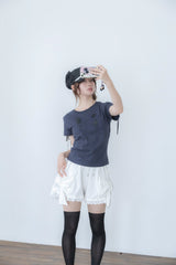 ビッグ リボン パンツ(WHITE)