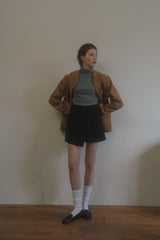 Early corduroy mini skirt_black