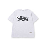 ヴィンテージエイシェントグラフィックTシャツ (メランジホワイト)