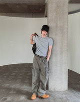 Berken Multi-Pocket Wide Cargo Pants