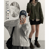 Adele Twisted Knitted Cardigan