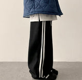 Theo Side Track Line Balloon Training Wide Pants