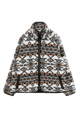 NORDEN FLEECE JACKET / BROWN