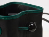 BAZAS bucket leather bag / Matte Black