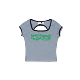 BN Heart Back cut-out crop T-shirt  [2Color]