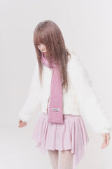 Mini ribbon muffler_pink