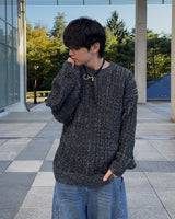 Ber Two-tone knit (Black)