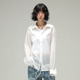GS007 Smile Nylon Shirt (WHITE)