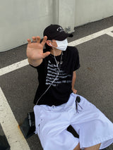 Exy レタリング半袖Tシャツ 3C