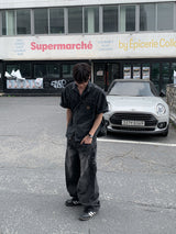 Ty Sun Balloon Wide Banding Denim Pants
