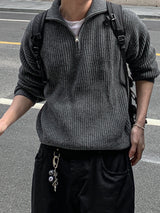 Mer Highneck Half Zip-up