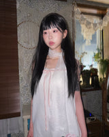 (2color) Floral Sheer Lace Long Scarf
