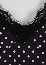 SATIN DOT DRESS