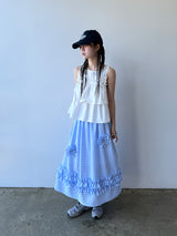  finale check skirt / pink