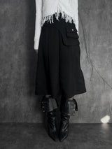 wrap pocket set midi skirt