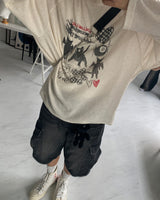 (Unisex) HX Drawing Waffle Knit (4C)