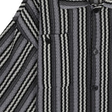 ASCLO Multi Stripe Knitting Short Sleeve Shirt (2color)