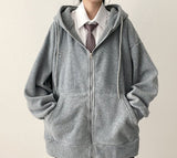 Ronff Embroidery Fleece To Way Hooded Zip-Up