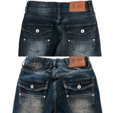 DENY 2-BUtton Fade Wash Hidden Band Bootcut Long Pants 