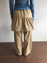 Wavy flare skirt pants (3color)