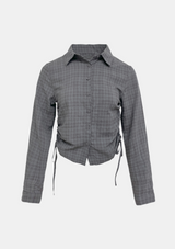 Ash Mood Check String Shirt