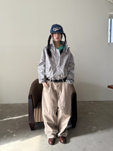 glossy wind jumper (silver)