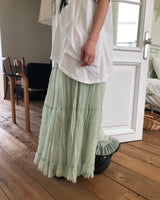 Pugl Chiffon Tiered Long Skirt