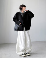 Art V-neck Balloon Cardigan