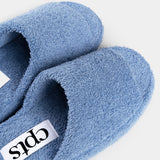 HODGEHOG TOWELING SLIDES_PALE BLUE