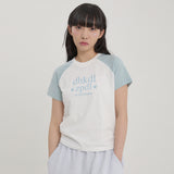 ドット ラグラン ハーフスリーブ Tシャツ