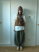 Merlot Stripe Muffler (3 Colors)