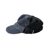 Stud denim cap
