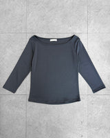 フォグボートネック 3/4スリーブTシャツ