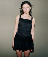 PETUNIA LACE SHEER BANDING SKIRT_TT5S506BK
