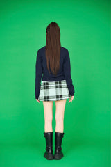 チェックベルトミニスカート
