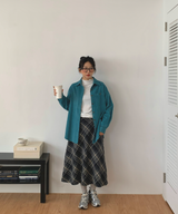 コットンコーデュロイカラーシャツ