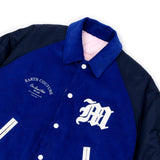 [UNISEX] Reversible "WORLD PEACE" Padded Bomber Jacket (Light Pink)