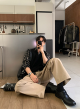 リバーワンポケットバックルチェックシャツ