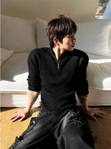 Berute Golji Half-zip Muscle Fit Knit