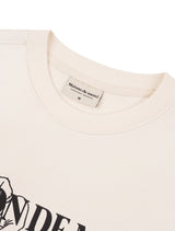 UNISEX Rose Embossed ブラウス レギュラーフィット スウェットシャツ クリーム (FCF1TS328M)
