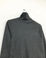 Ray Striped Turtleneck T-shirt (4 Colors)