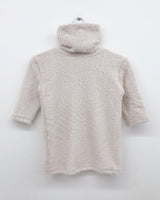Winkle Three Quarter Sleeve Turtleneck T-shirt (2 Colors)