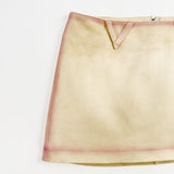 OIL BRIDGE SUEDE SKIRT IVORY