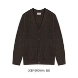 カシミアハッチラウンドカーディガン / Cashmere Hacchi Round Cardigan (7 colors)