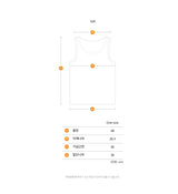 SYMBOL METAL SLEEVELESS [BLACK]