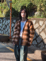 Bear brush mohair cardigan